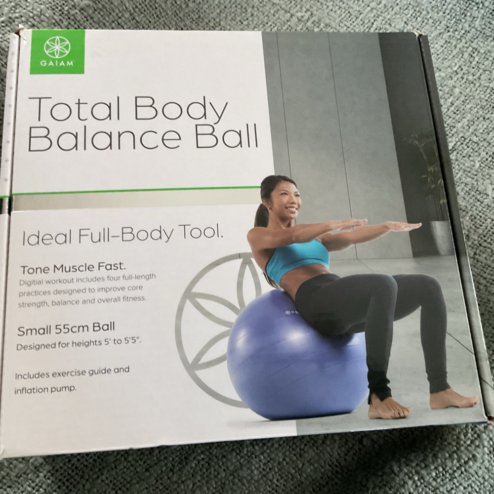 GAIAM Purple Stability Exercise Ball for Core Training